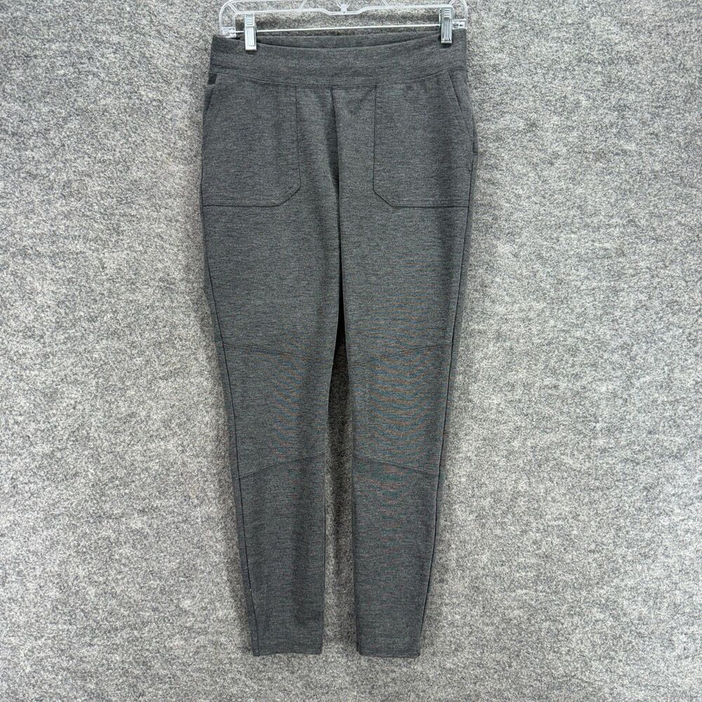 Sonoma Pants Women M Medium Gray Mid Rise Flat Front Chino Skinny Pull On Rayon